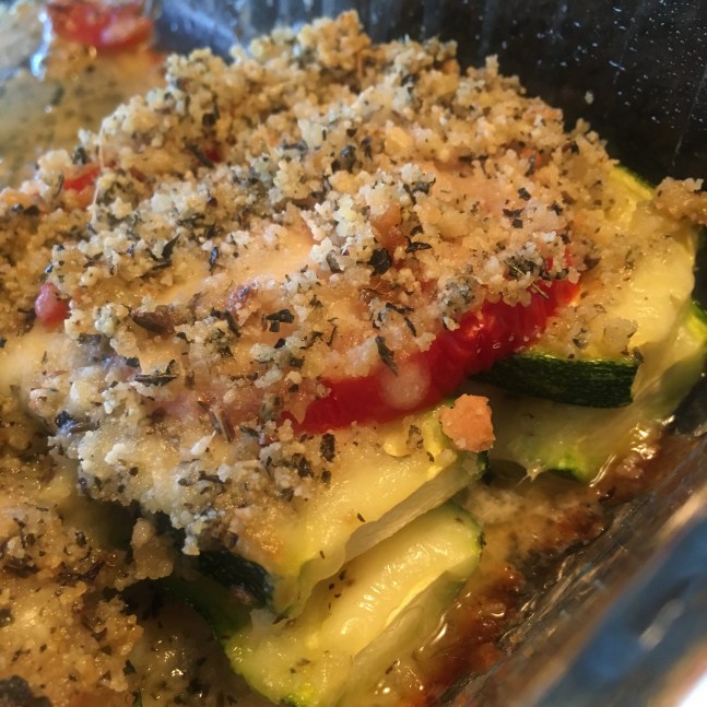 Zucchini, Tomato and Mozzarella Casserole